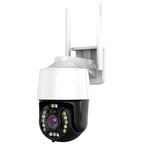 Caméra de sécurité extérieure panoramique inclinaison 1080P caméra de sécurité extérieure 2MP WiFi caméra de Surveillance à domicile caméra de vidéosurveillance avec Vision nocturne couleur, Audio bidirectionnel, détection de mouvement, accès à distance,