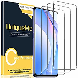 uniqueme [3 pieces protective film for xiaomi mi 10t lite tempered glass with installation tool, [easy installation] tempered xiaomi mi 10t lite screen protector. Lightinthebox