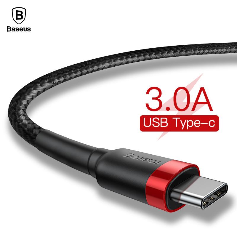 2018Baseus USB Type C Cable for One Plus 6 5t Quick Charge QC3.0 USB C Fast Charging USB Charger Cable for Samsung Galaxy S9 S8 Plus