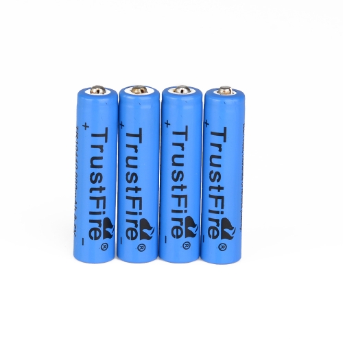 4PCS AAA 10440 600mAh 3.7V TrustFire batería recargable de litio