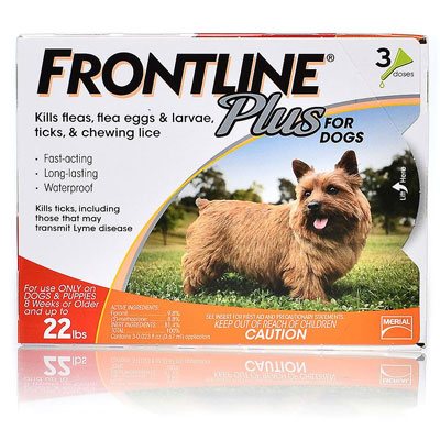 Frontline Plus For Small Dogs Up To 22lbs (Orange) 3 Doses