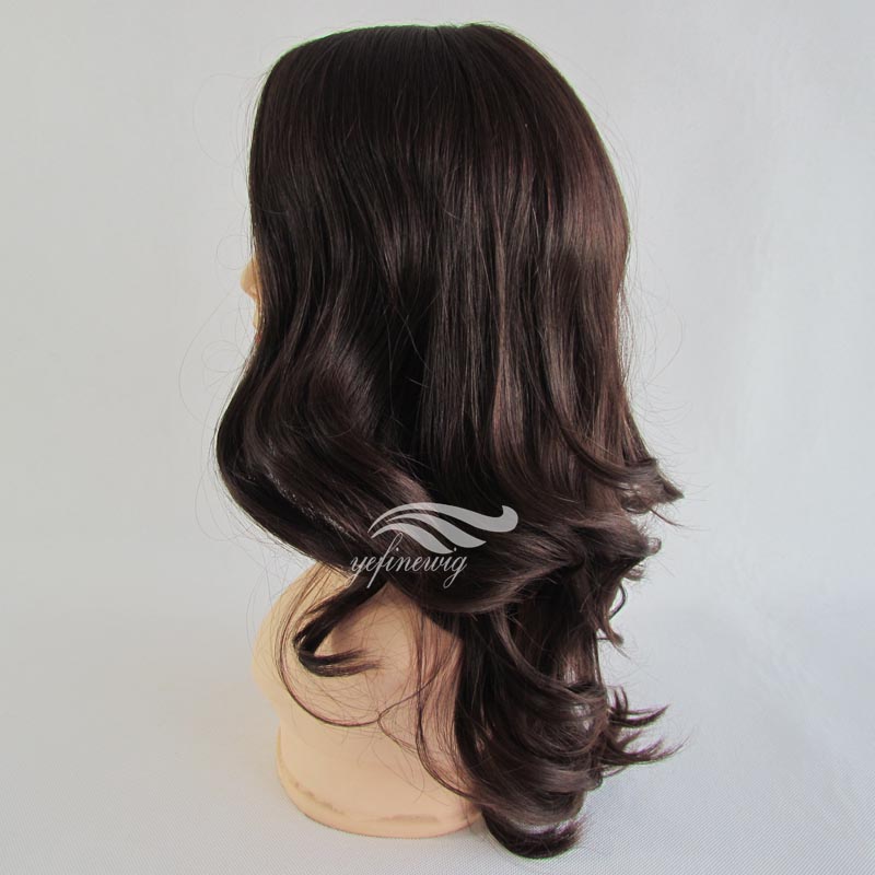 Made in China Top Grade Kosher Wig Virgin Human Hair Stock Jewish Wig Natural Color Hair Mongolian Wig