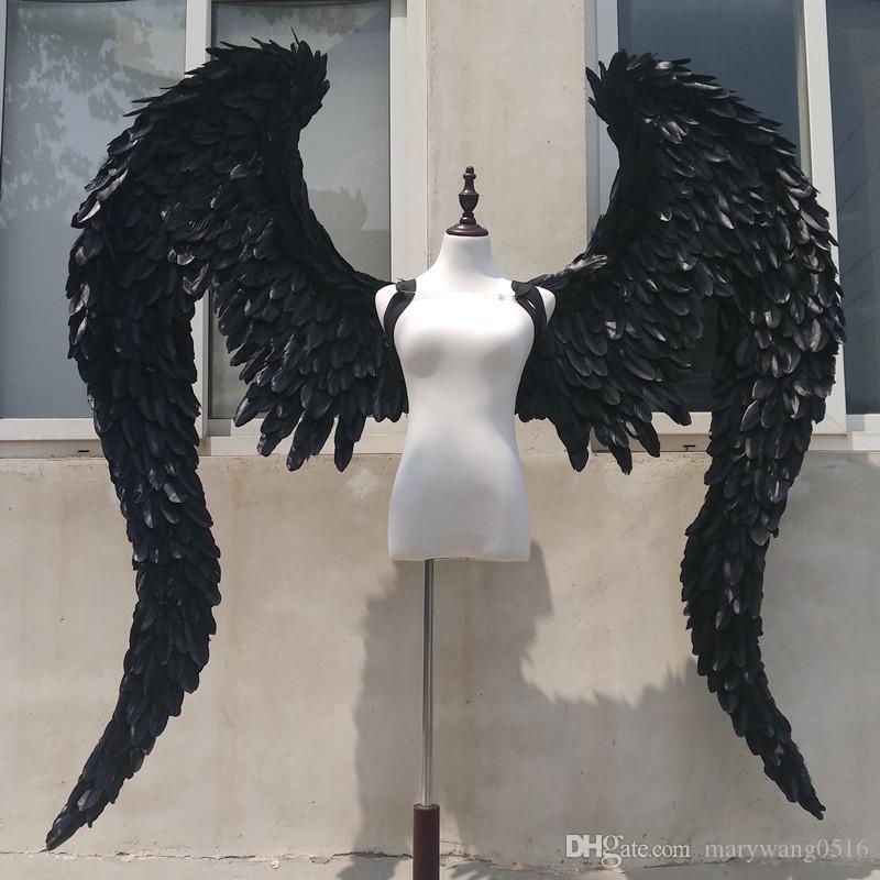 NEW Customized Black Devil angel wings Cosplay shooting display props stage Bar decoration Fashion accessories EMS Free shipping