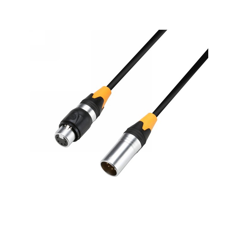 Adam Hall Cables K 4 DGH 0500 IP 65 DMX- & AES/EBU-Kabel - 5-Pol-XLR(m) auf XLR(f), IP65 5 m