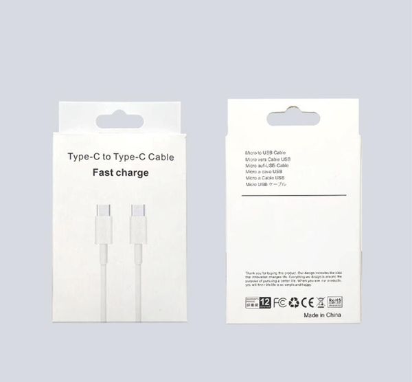Type-c Fast speed Charging cables data Cable Micro USB for Samsung HTC Huawei xiaomi Nubia white 3ft with retail box