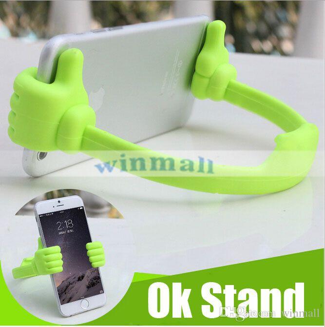 Universal Lazy Man The thumb OK Stand Holder Clip Mount For iPad Mini iPhone 7 Plus Galaxy S8