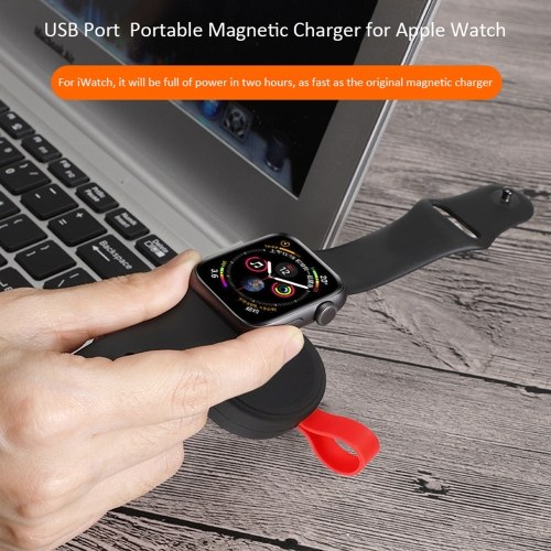 Cargador de reloj para Apple Cargador portátil para IWatch Cargador magnético inalámbrico Banco de energía de bolsillo Compatible con Apple Watch