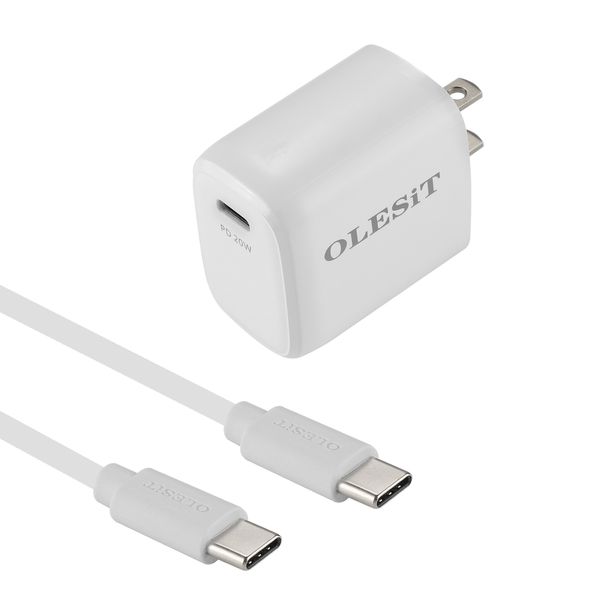 Quick Charge Wall Charger Adapter Fast Charger Type C PD 20W Us Plug data cable combination
