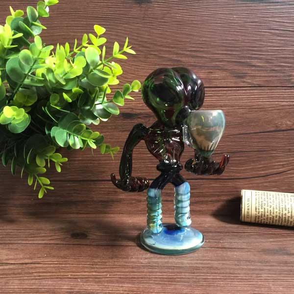 Glass Bongs Creative new Alien Glass pipes glass smoking pipes glass water pipes with 17.5cm height .