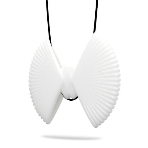 Tomfeel 3D Printed Jewelry Fan Elegant Modeling Pendant Jewelry Necklace Accessories