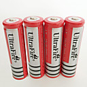 UltraFire BRC Lithium-ion 18650 batterie 4200 mAh 4pcs Rechargeable pour Torche Lumière de vélo Lampes frontales Chasse Escalade Camping / Randonnée / Spéléologie
