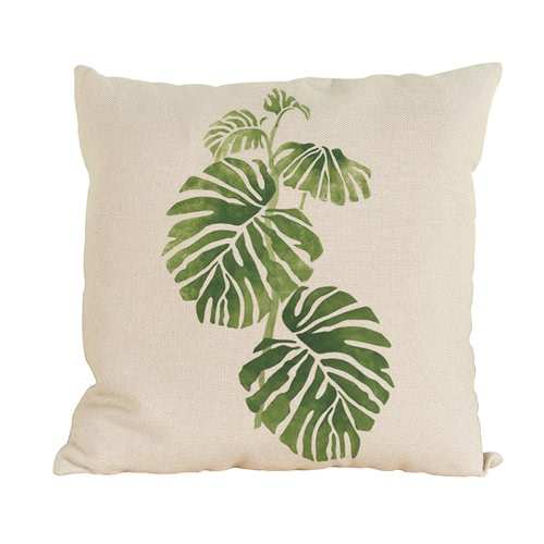 Modern Fashionable Natural Environement Wild Green Forests Fresh Flourish Exuberant Tropical Plants Leaves Vigorous Life Healthy Vitality  Cushion Throw Pillow Covers Pillowcases Decorative for Home Office Sofa Car Seat Gifts