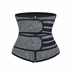 Sweat taille formateur pour femmes corset shaper sport taille tondeuse ceinture ventre bande serre-poids perte de poids shapewear (xxl) gris