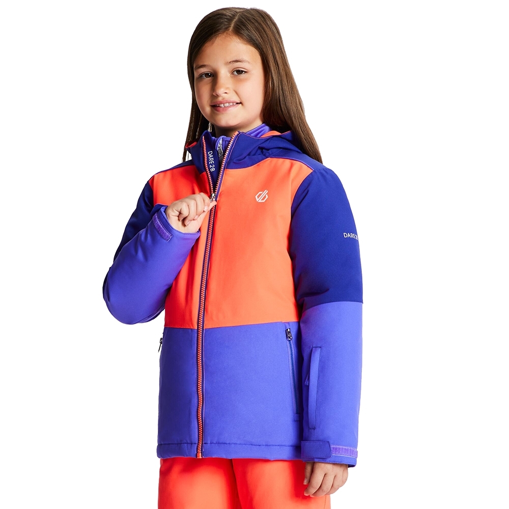 Dare 2b Boys Aviate Water Repellent Hooded Ski Jacket 7-8 Years- Chest 25' (64cm)