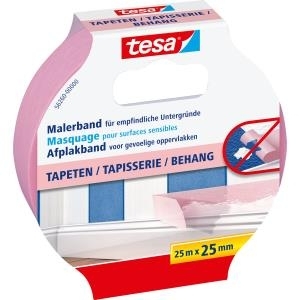 TESA 56260 - Maler-Abdeckband - Innenraum - Pink - Papier - weich - Acrylfarbe - Alkydfarbe - Latexfarbe (56260-00000-00)