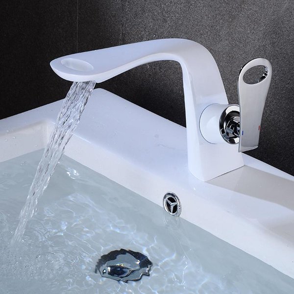 Bathroom Sink Faucets Senlesen Basin Faucet Black Mixer Tap Deck Mounted Countertop And Cold Water