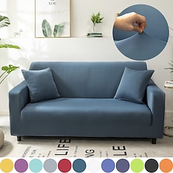 Stretch Slipcover Sectional Sofa Cover Solid Color Washable Furniture Protector for Kids, Pets Fit for Armchair/Loveseat/3 Seater/4 Seater/L Shape Sofa Lightinthebox