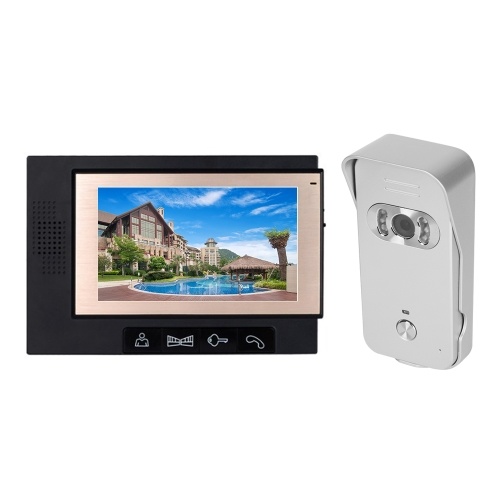 Seguridad para el hogar Sistema de intercomunicación del teléfono con video en color con pantalla LCD de 7 pulgadas