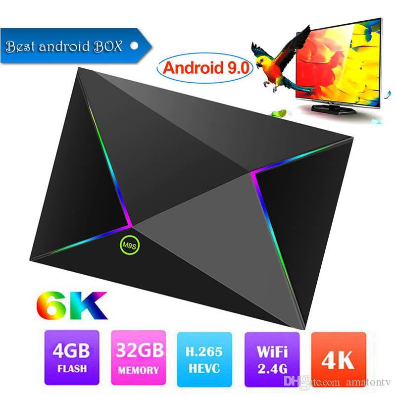 M9S Z8 Android 9.0 TV Box Allwinner H6 Quad Core 4GB Ram 32GB Rom WiFi 2.4G 6K Smart tv box Better RK3328 S905X2 Better S905W S905X2 RK3229