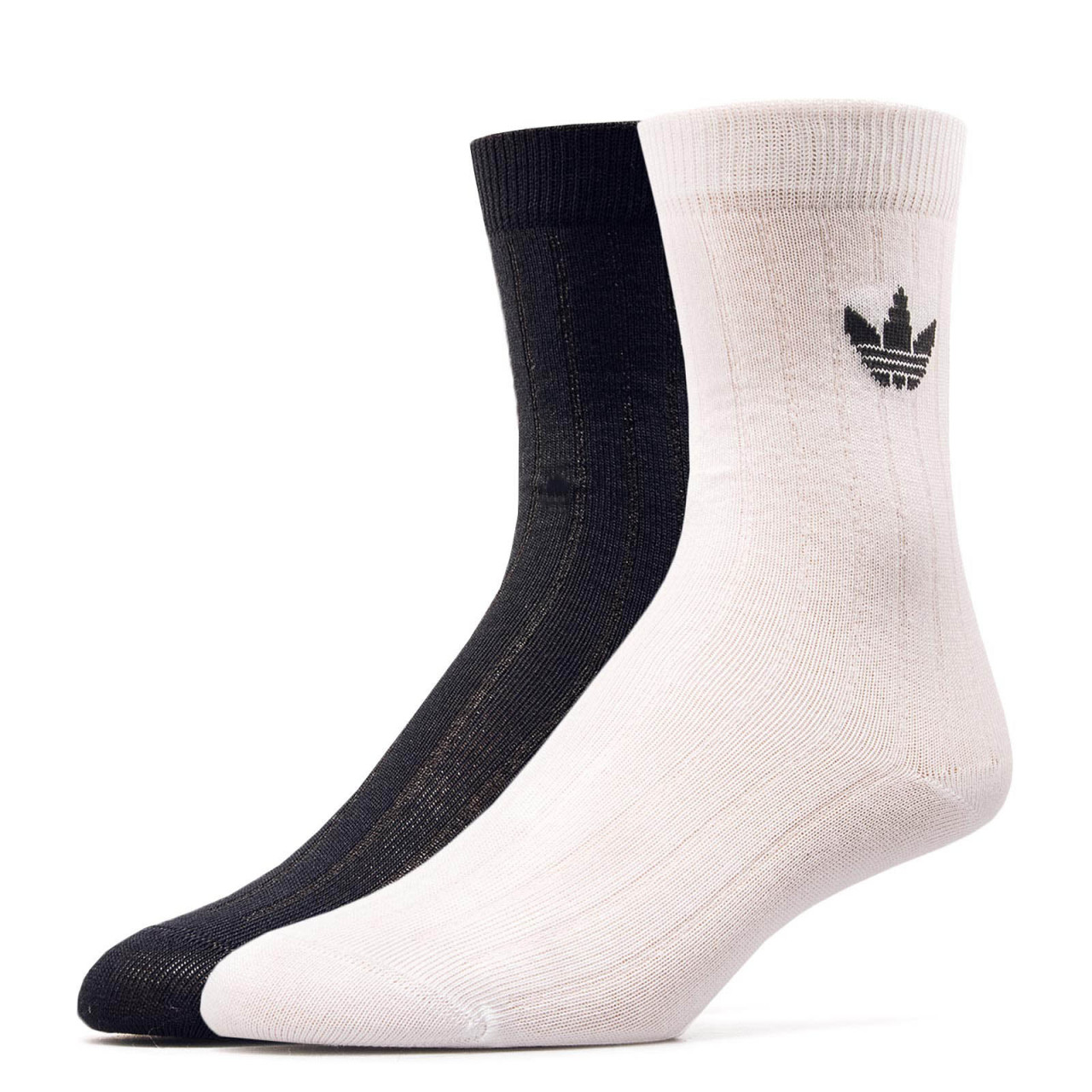 Adidas Socks 2Pk Thin Tref Black White