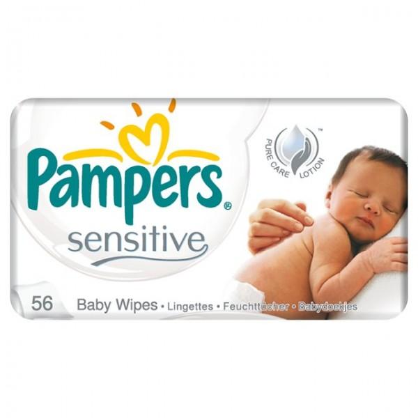 Pampers Baby Wipes Sensitive Refil 56s