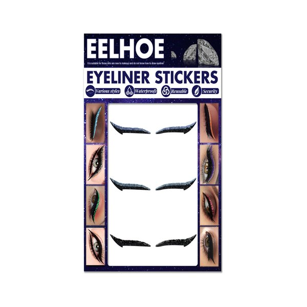 Free freight EELHOE Three color eyeliner natural eye shadow stage sexy eye makeup stickers