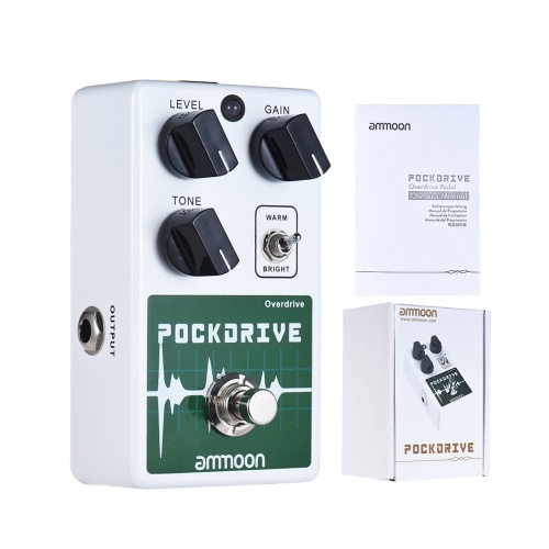 ammoon POCKDRIVE Classic Overdrive Guitar Effect Pedal With Warm & Bright Tone True Bypass