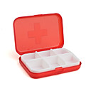 6-Compartment Pill/Trinket Case for Travellers