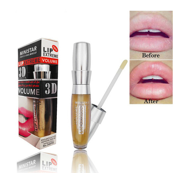MINISTAR Lip Extreme 3D Lip Gloss Volume Plumping Moisturizing Lipgloss Fashion Profesisonal Lips Makeup with Ginger Oil