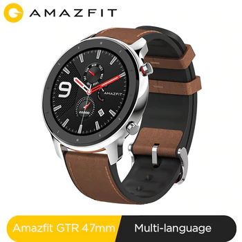 Global Version Amazfit GTR 47mm Smart Watch 5ATM Waterproof Smartwatch 24Days Battery Music Control For Xiaomi IOS MI Phone