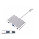 OTG / DP / VGA USB Cable Adapter All-In-1 Adapter For Macbook 20 cm For Plastic  Metal / ABSPC