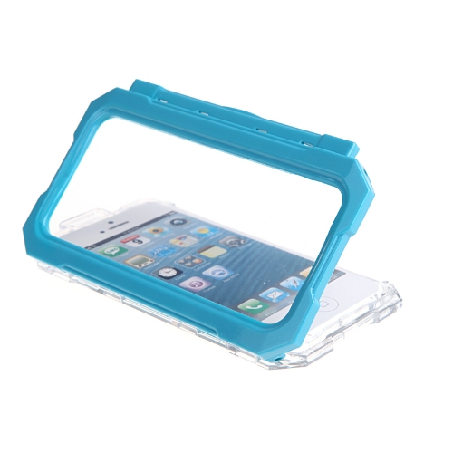 Ipega Waterproof Shockproof Snowfroof Dirtproof Silicon Protective Case for iPhone 5/5S with Strap Blue