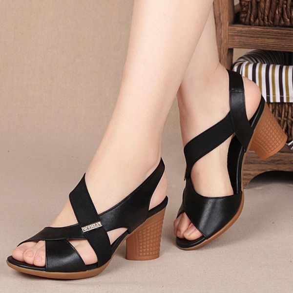 Dress Shoes Summer Fish Mouth Women's Sandals Fashion High-heeled Sexy Roman Gladiator All-match