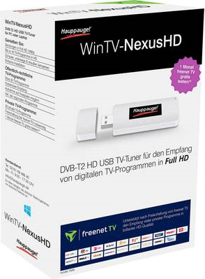 Hauppauge WinTV NexusHD - Digitaler TV-Empfänger - DVB-T2 - HDTV - USB2.0 (01666)