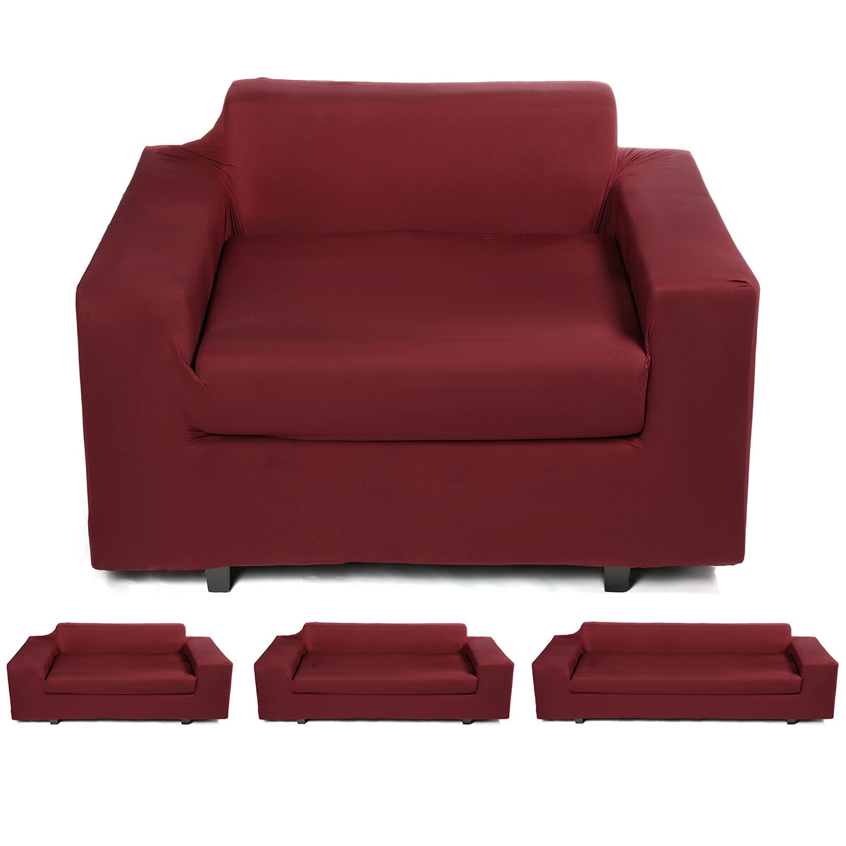 1/2/3/4 Seaters Elastic Sofabezug Universal Chair Sitzschutz Couch Case Stretch Schonbezug Home Office Möbel Dekoratione