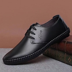Men's Sneakers Leatherette Loafers Casual Daily Leather Waterproof Black Coffee Summer Spring Lightinthebox
