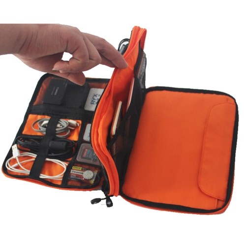Waterproof Double Layer Handbag Storage Bag of USB Data Cable Earphone Tablet Computer Plug Digital Electronic Protection Bags