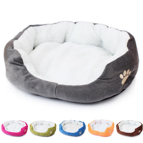 1pcs 50*40cm super cute soft cat bed winter house for cat warm cotton dog pet products mini puppy pet dog bed soft comfortable