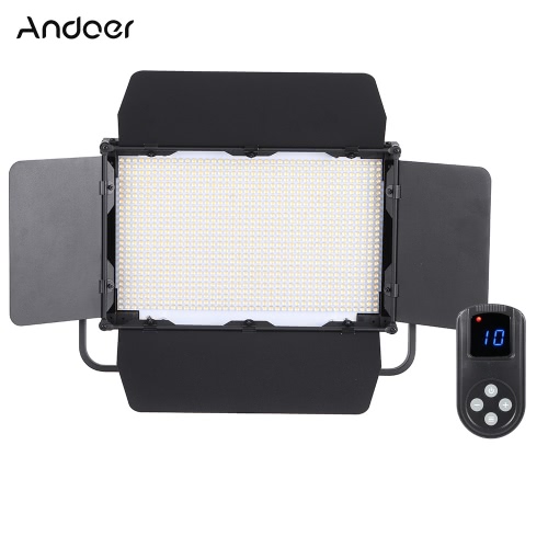 Andoer Adjustable Brightness 1040pcs LED Beads CRI 95+ 7680LM 5600K DMX512 Video Studio Photography Light Lamp for Canon Nikon Sony Camera Camcorder