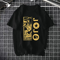 Inspired by JoJo's Bizarre Adventure JOJO Cosplay Costume T-shirt Polyester / Cotton Blend Print Harajuku Graphic Kawaii T-shirt For Women's / Men's Lightinthebox