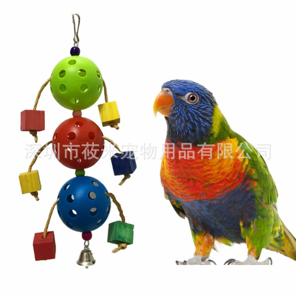 in large parrot articles plastic ball gnawing toys paw the ball toys foreign trade 110g