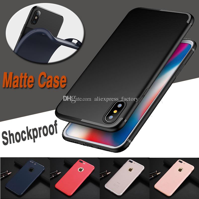 Candy Color Solid Shockproof Soft TPU Gel Silicone Rubber Ultra Slim Flexibly Matte Frosted Cover Case for iPhone XS Max XR X 8 7 Plus 6 6S