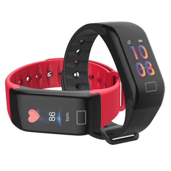 f1 plus color screen smart bracelet blood pressure heart rate monitor smartband fitness tracker pk fitbit smart wristbands