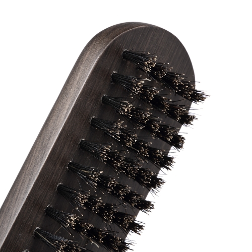 Straightening Comb Double Sided Brush Clamp Hair Hairdressing Natural Bristle Hair Comb Hairstylig Tool