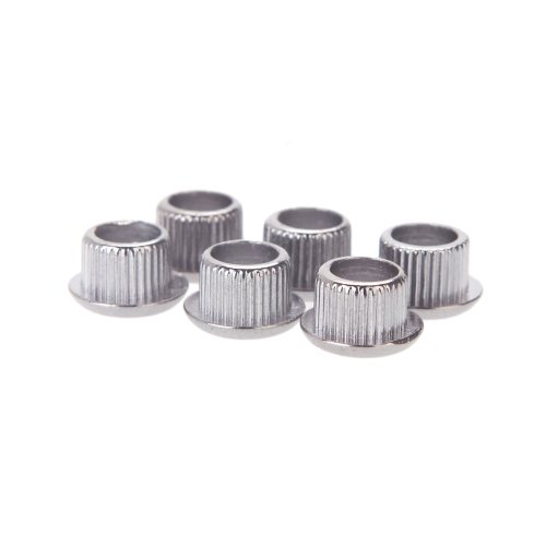 Guitar Tuner Conversion Bushings Adapter Ferrules Nickel Plating for 8mm Peghead Holes Silver