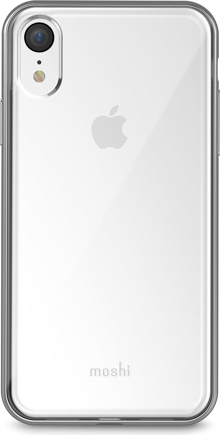 Moshi Vitros Clear - Hintere Abdeckung für Mobiltelefon - Jet Silver - für Apple iPhone XR (99MO103202)
