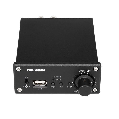 NK-268 Amplificador de potencia de audio digital Bluetooth 4.0 Mini receptor de audio de alta fidelidad Amp Dual Channel 30W + 30W con adaptador de corriente