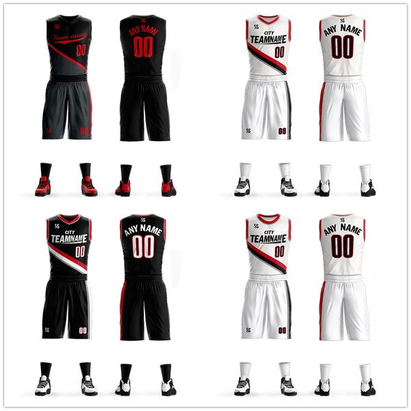 2019 Basketball Jersey Sets Uniforms Kits Sports Clothing Breathable Custom College TEAM Basketball Jerseys Shorts Shirt