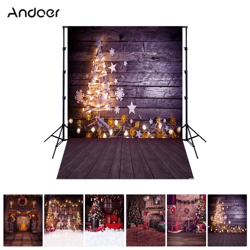 Andoer 1.5*2 meters / 5*7 feet Christmas Holiday Theme Background Photography Backdrop