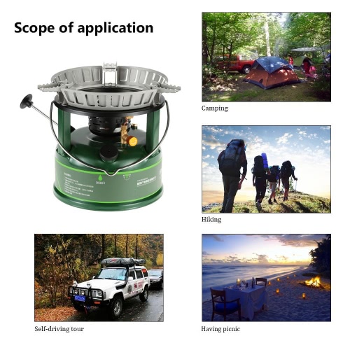 BRS Super powerful Outdoor Compact Oil Stove Cooking Stove Utensil Cookware Oil-burning Boiler for Picnic 5-30 Persons Driving Tour BRS Gasoline Diesel